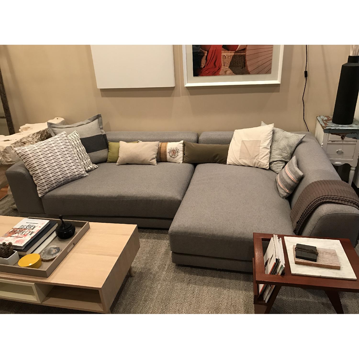 CB2 Uno 2-Piece Contemporary Sectional Sofa - image-3