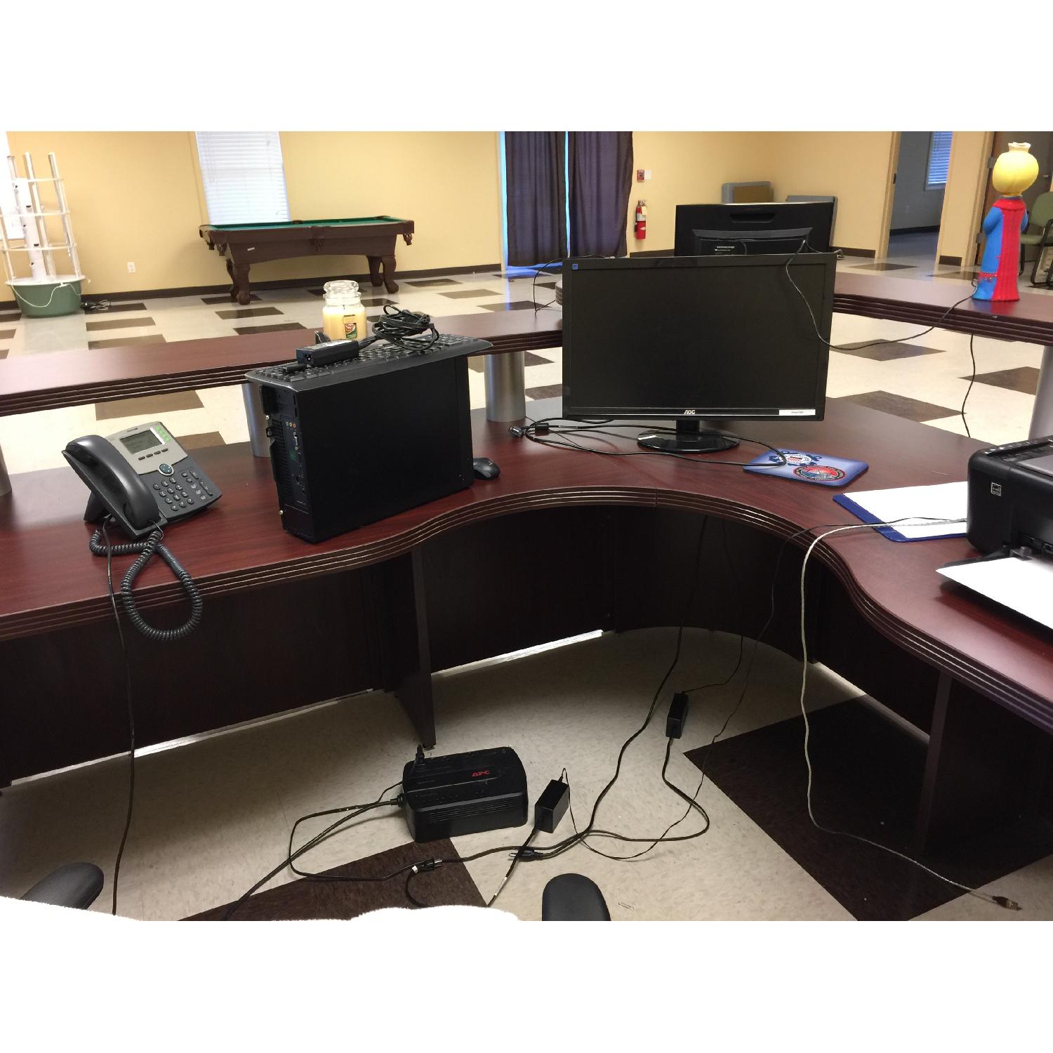 Large Curved Reception Desk - image-2