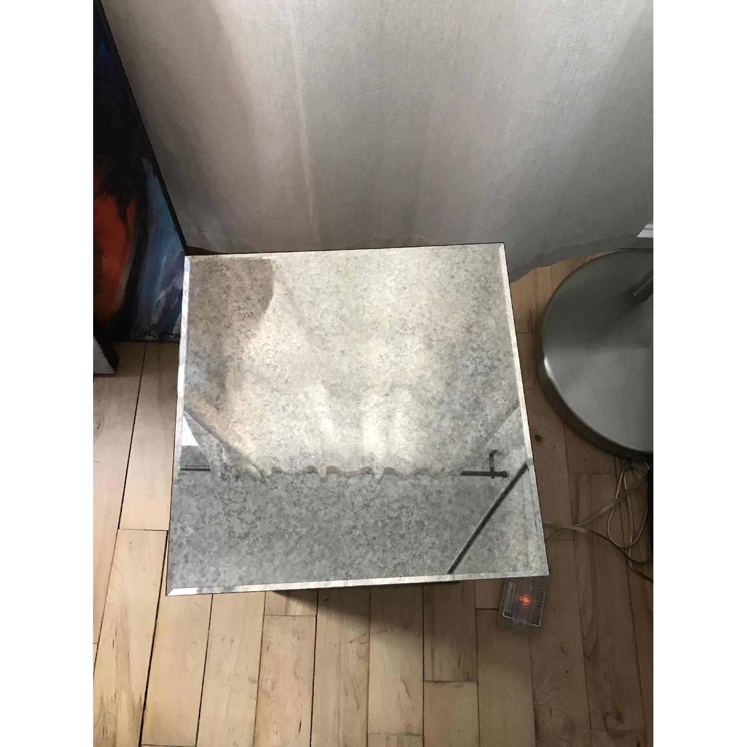 West Elm Faceted Mirror Side Table - image-2