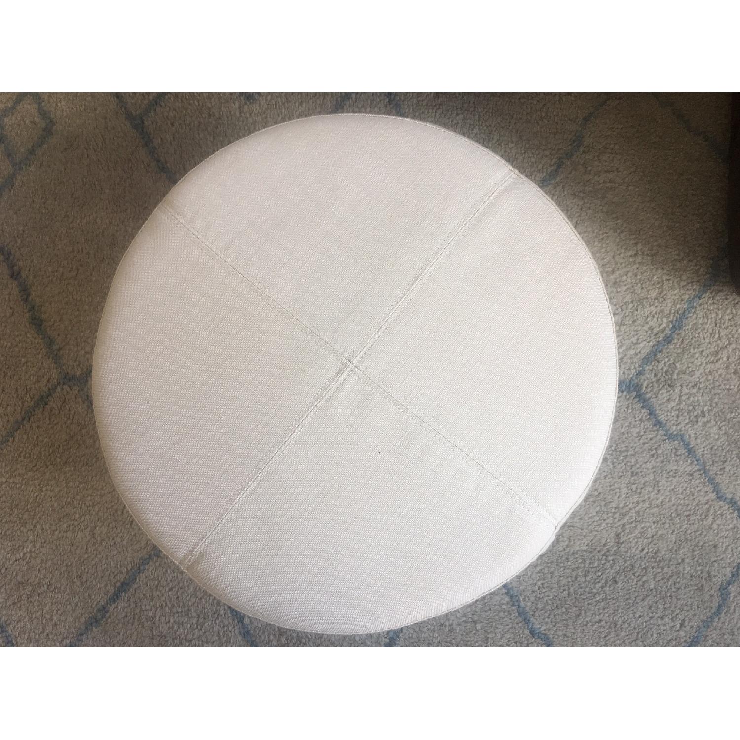 Restoration Hardware Round Ottoman