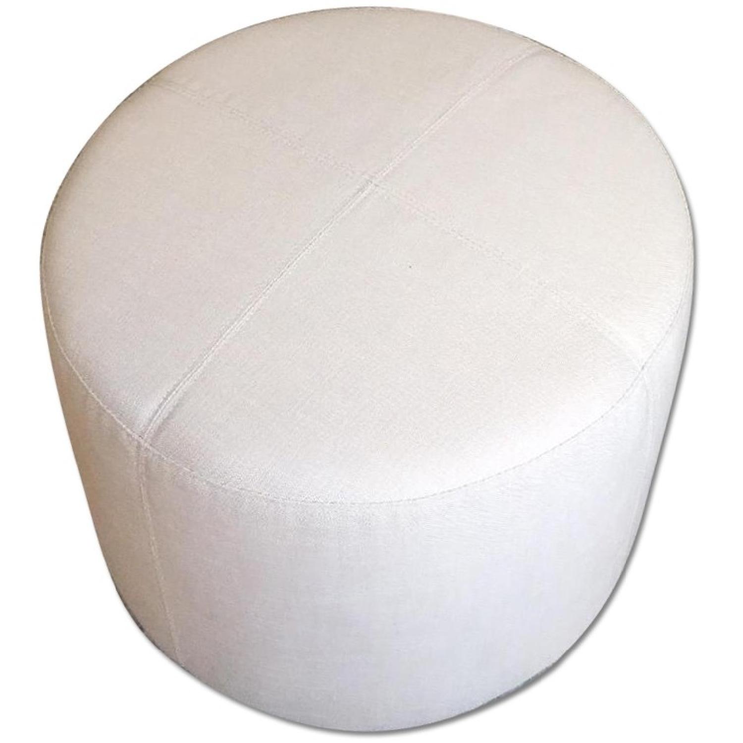 Restoration Hardware Cooper Round Ottoman - AptDeco