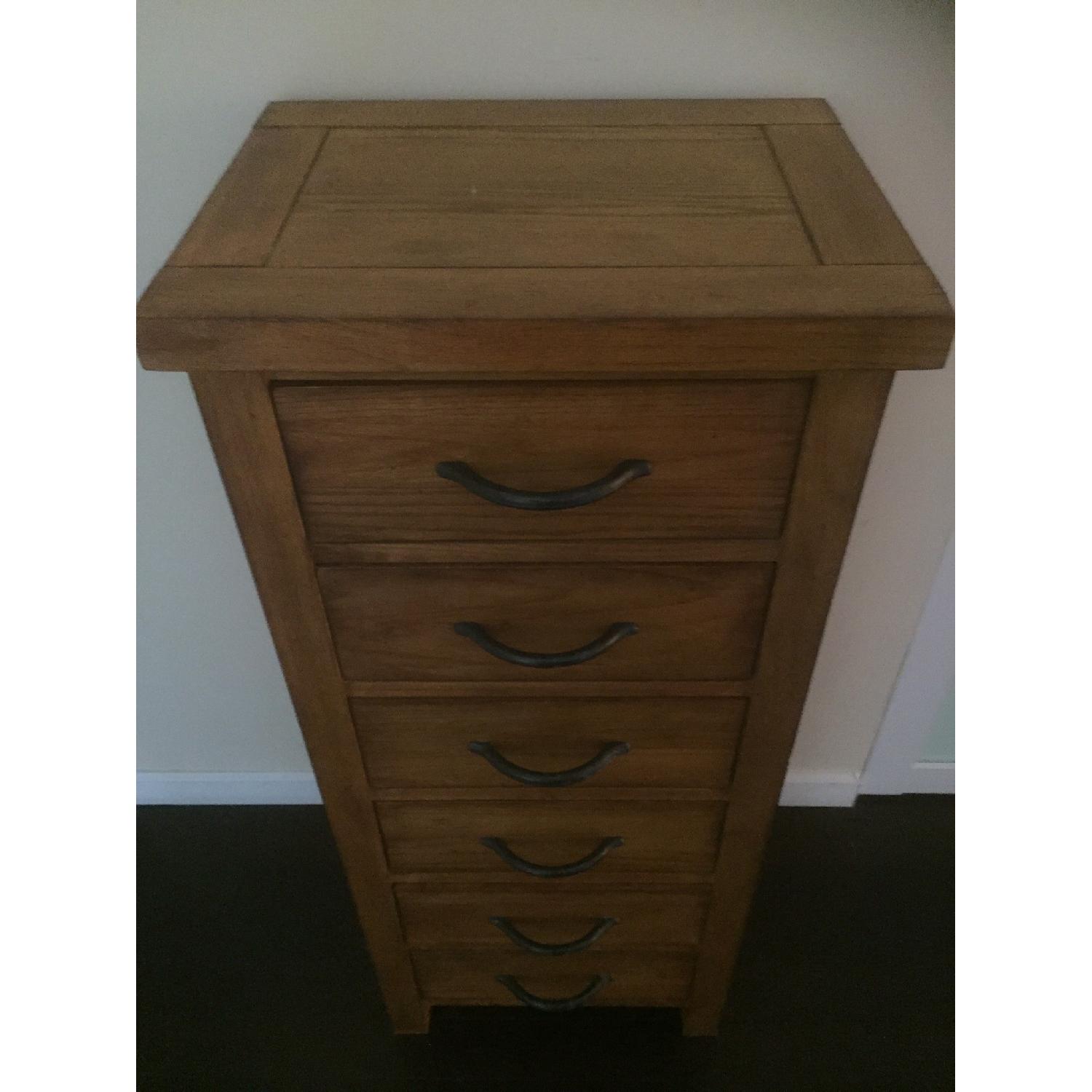 Oak Tall Boy Dresser - image-2