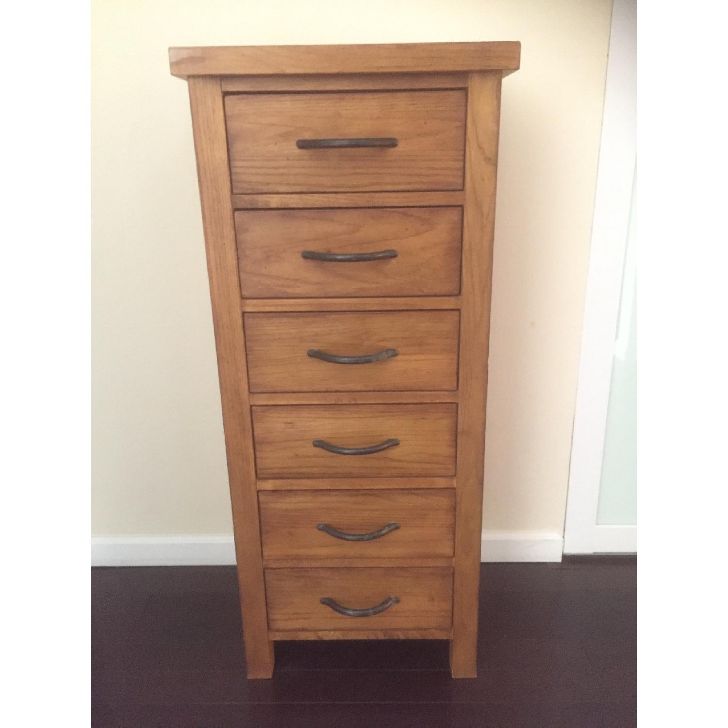 Oak Tall Boy Dresser - image-3