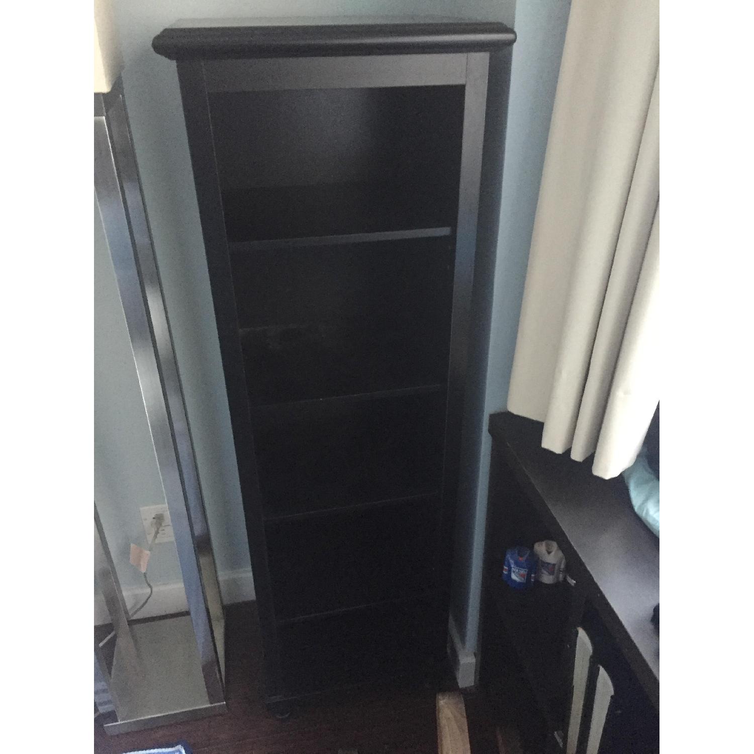Black Adjustable Shelving Cabinet - image-1