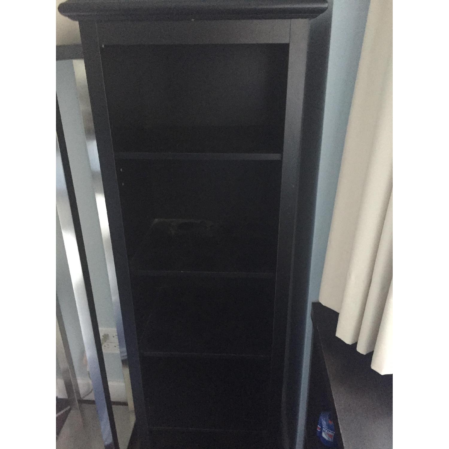 Black Adjustable Shelving Cabinet - image-3