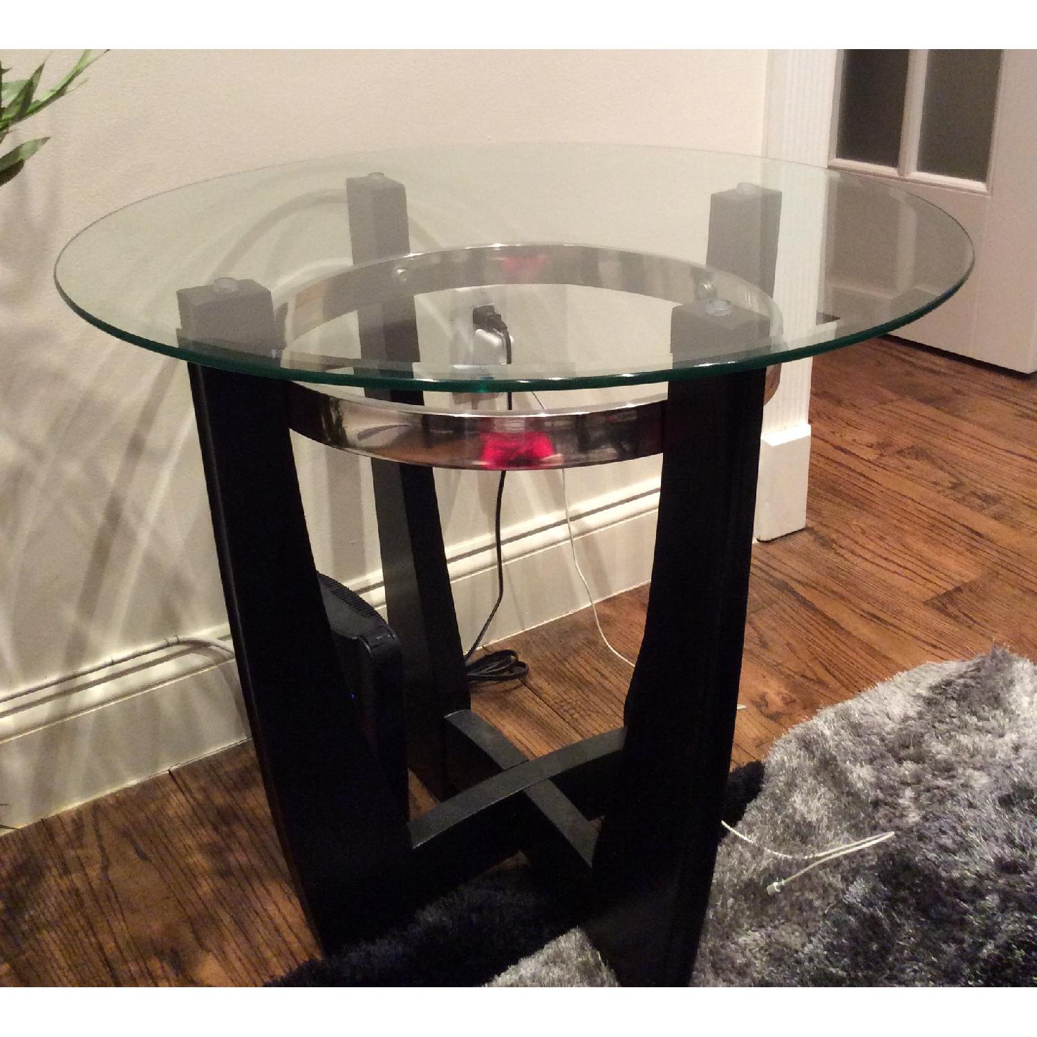 Bob's Glass Coffee Table + 2 Side Tables AptDeco