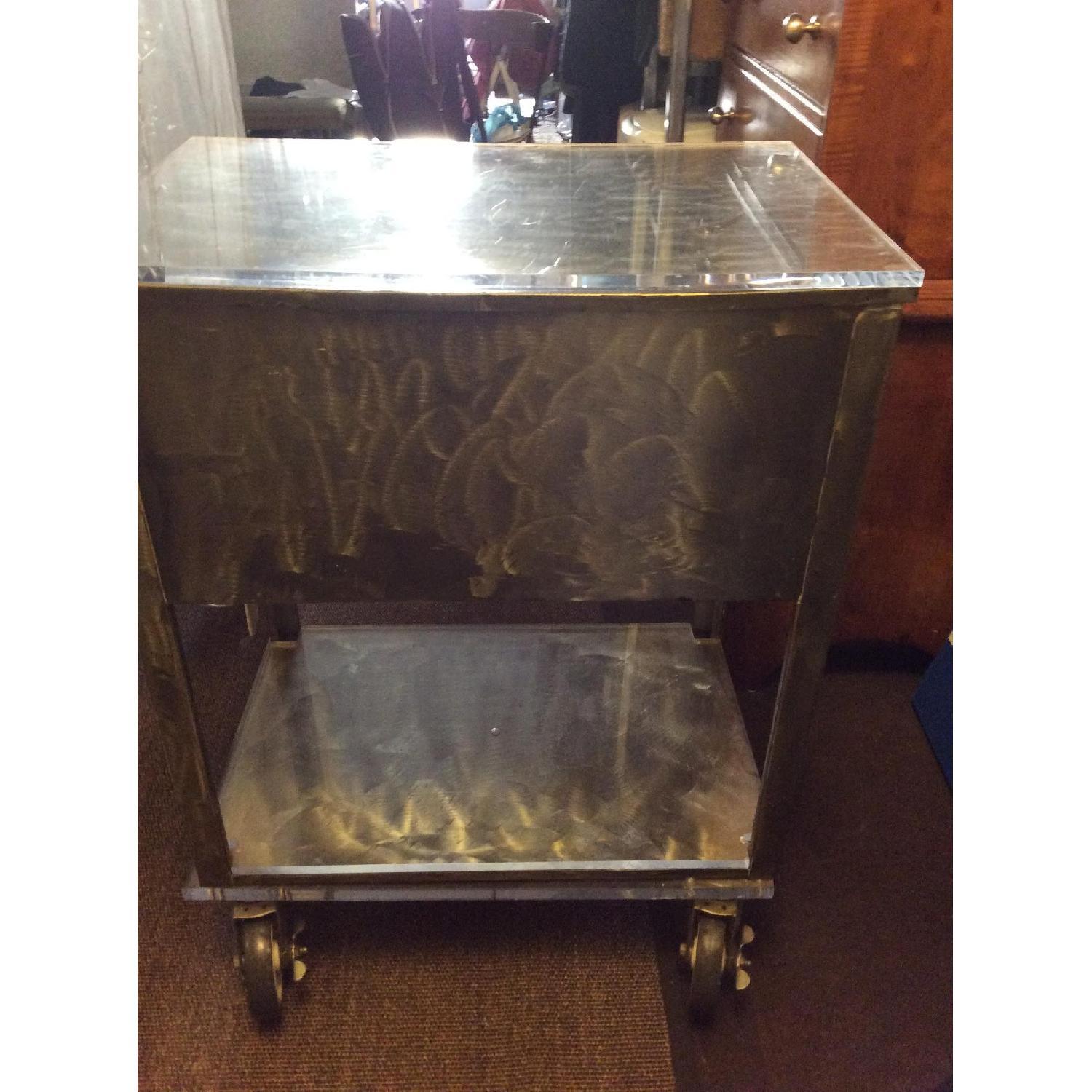 Industrial Style Metal File Cabinet/Cart - image-5