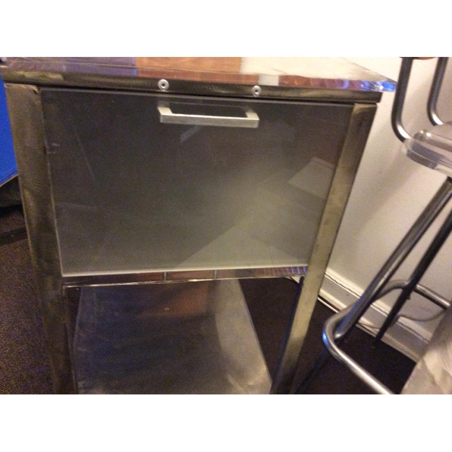 Industrial Style Metal File Cabinet/Cart - image-10