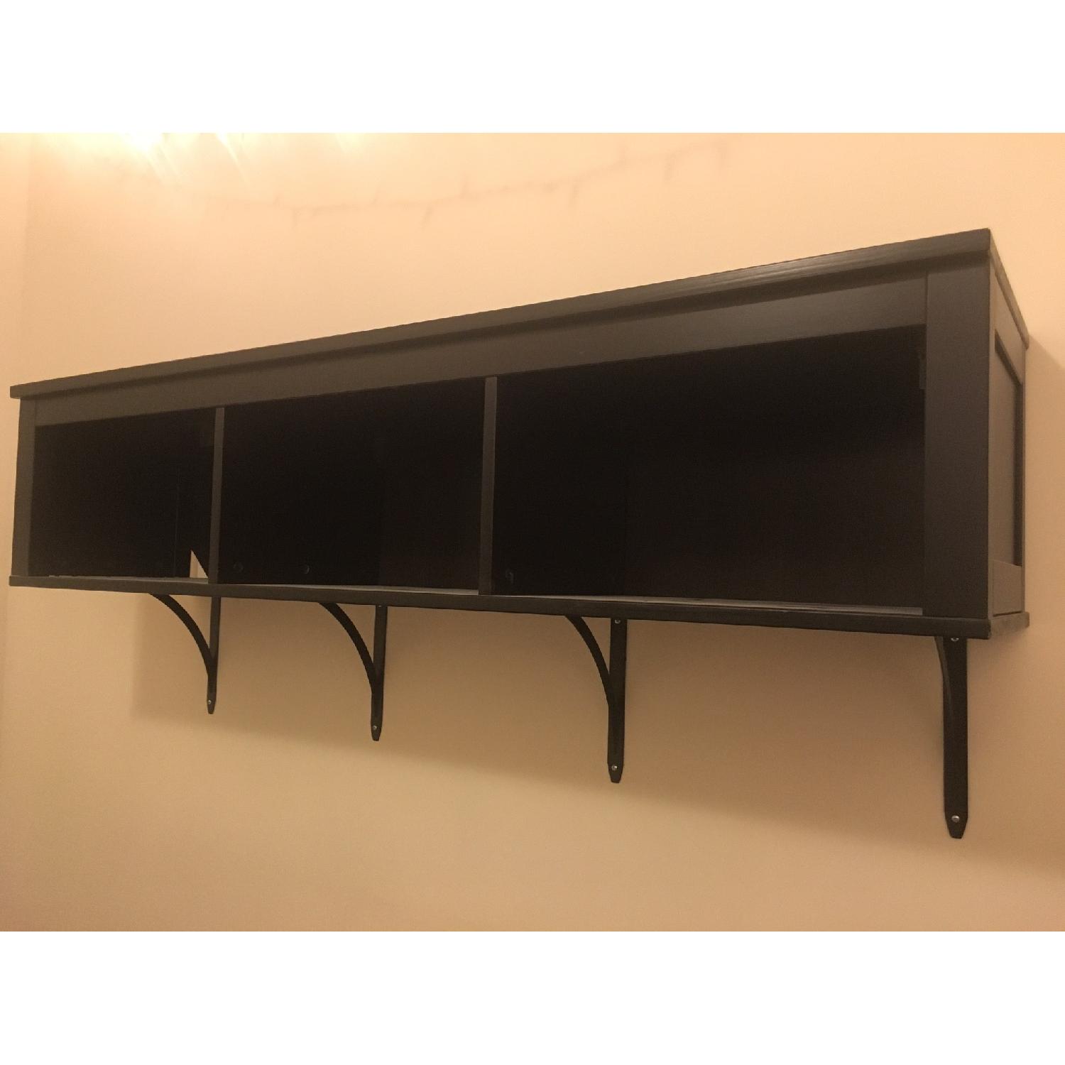 Ikea Black Wall Shelf AptDeco