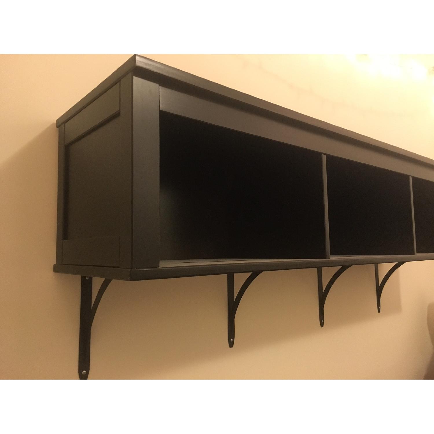 Ikea Black Wall Shelf AptDeco