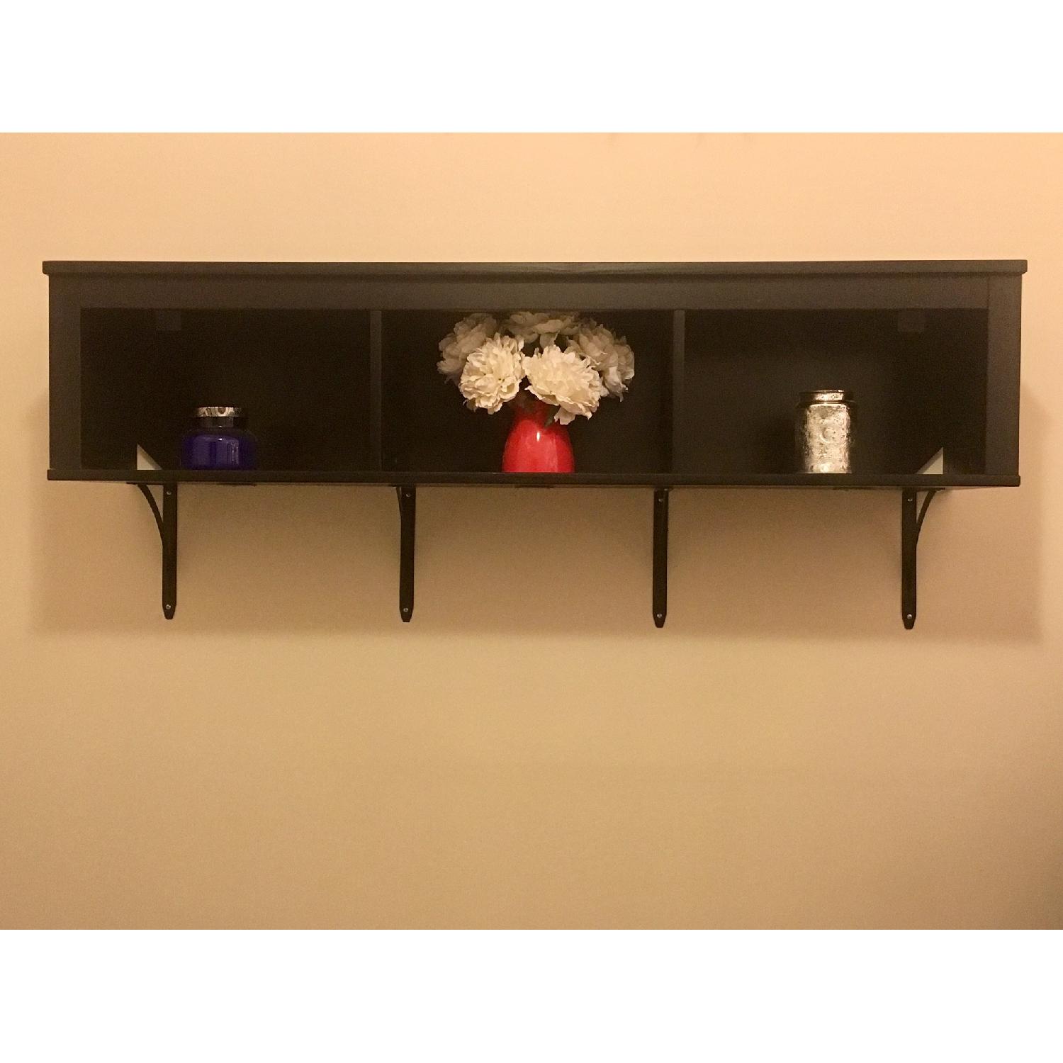 Ikea Black Wall Shelf AptDeco