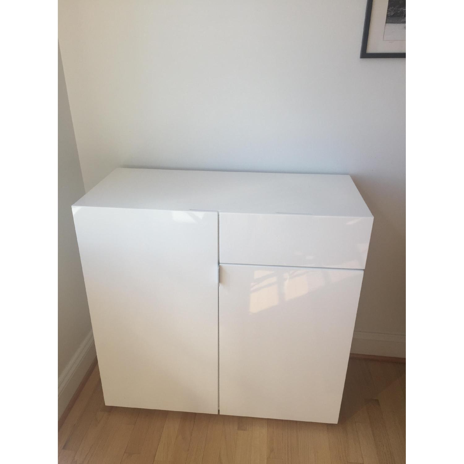 CB2 White Modern Storage Unit - image-3