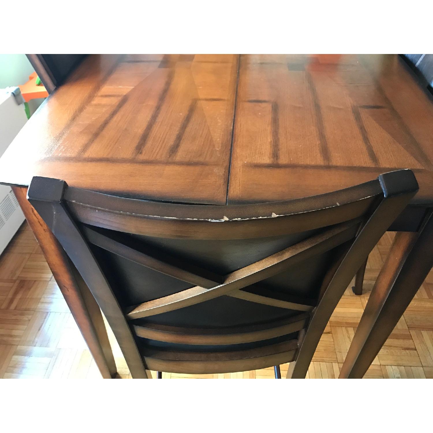 Raymour & Flanigan Dining Table w/ 6 Dining Chairs - image-8