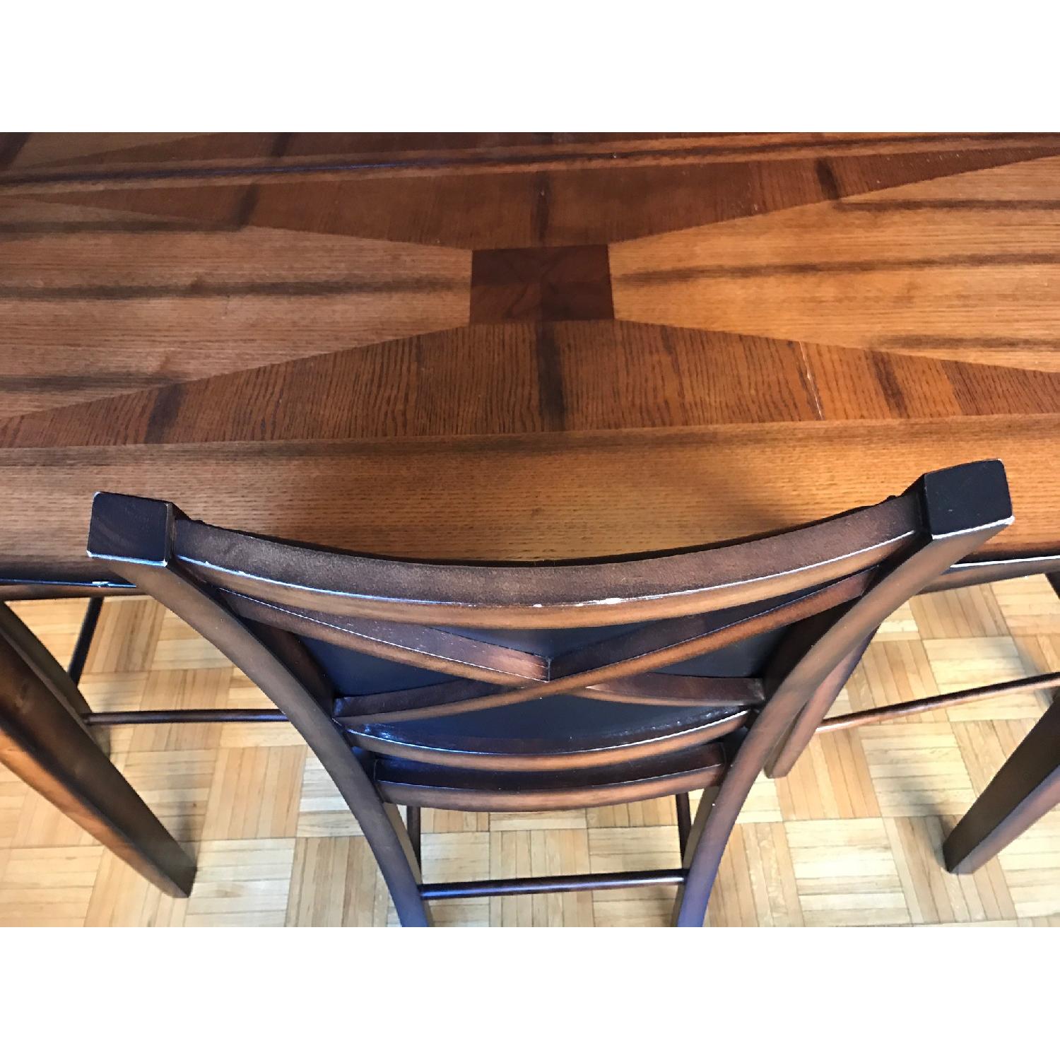 Raymour & Flanigan Dining Table w/ 6 Dining Chairs - image-10