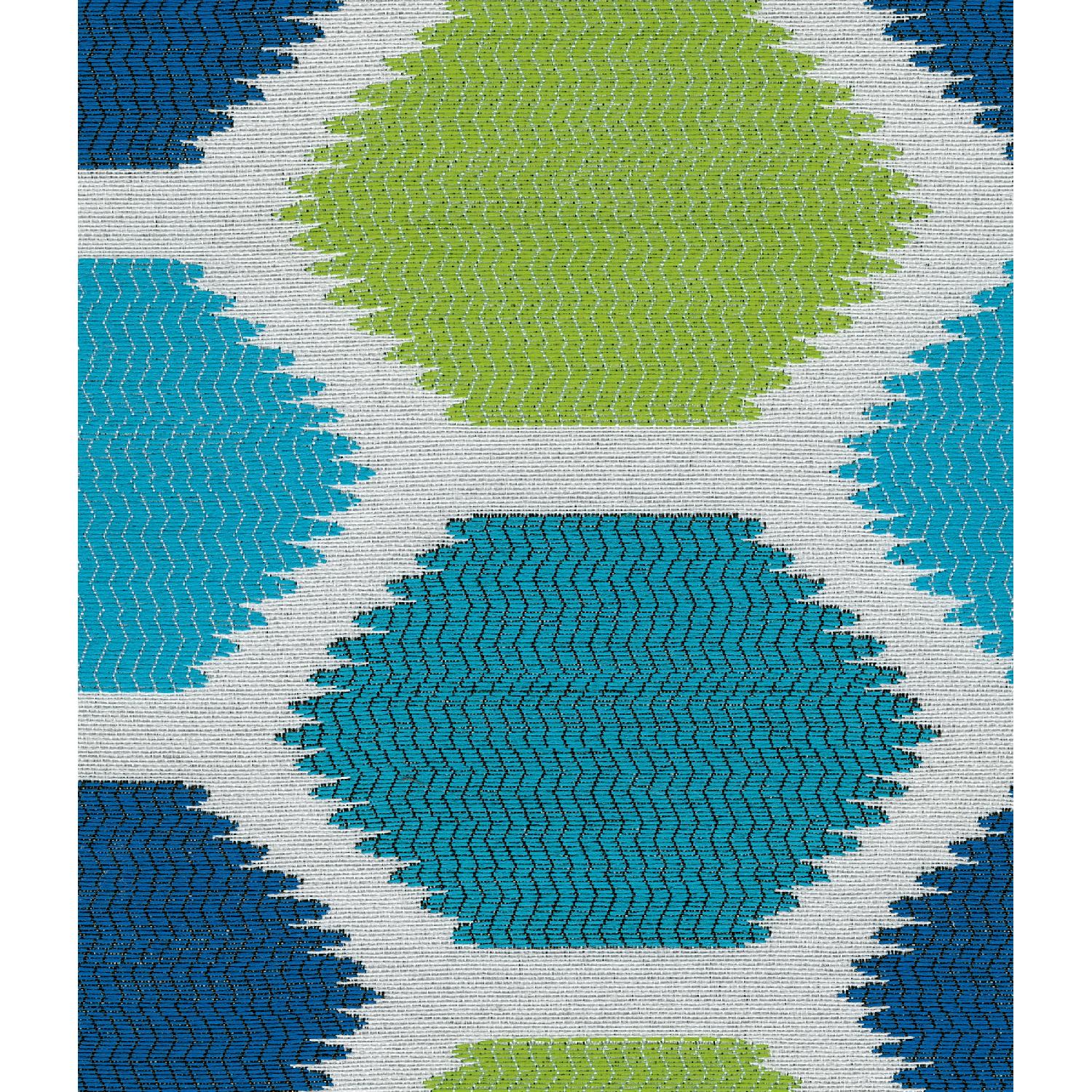 Ashley's Aldie Nuvella Contemporary Sectional Sofa w/ Chaise in Blue - image-2