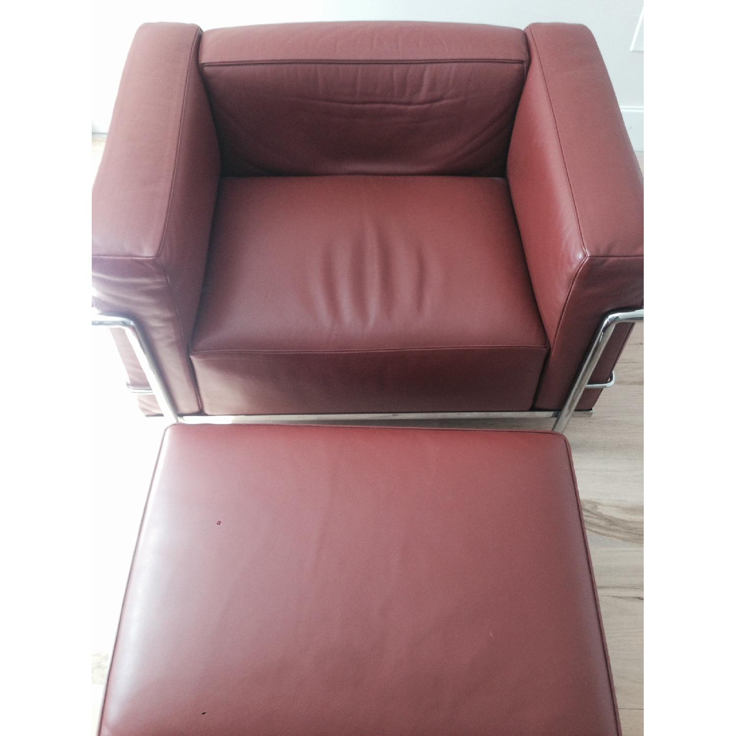 Cassina Le Corbusier LC3 Chair & LC2 Ottoman - image-1