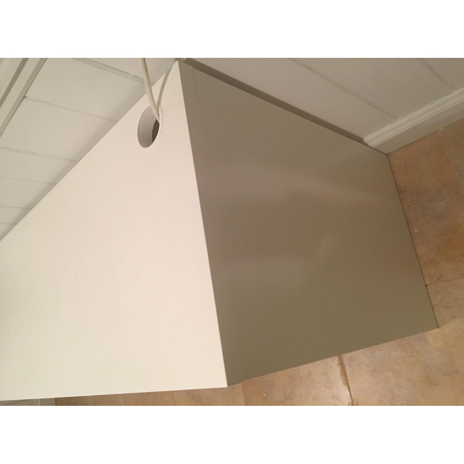 Ikea White Computer Desk - image-2