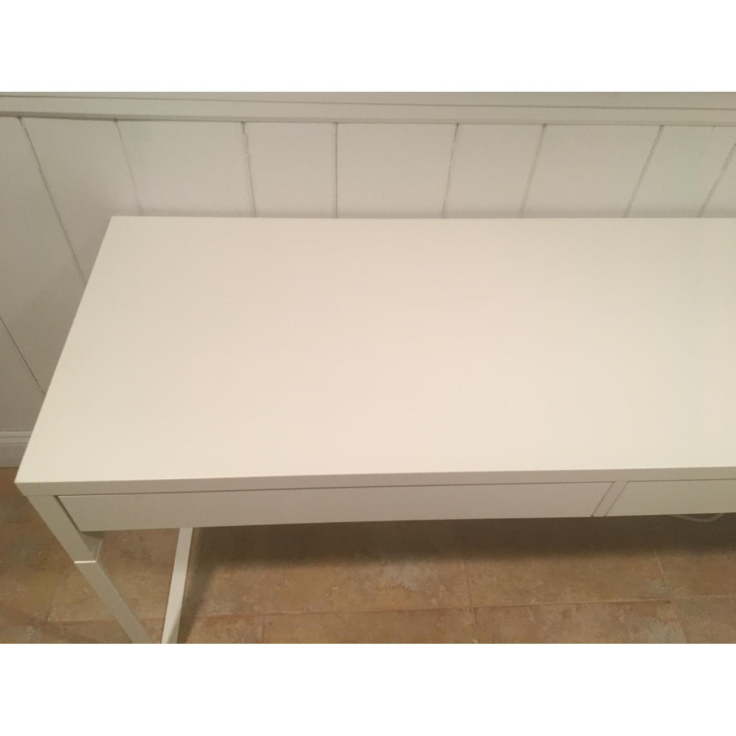 Ikea White Computer Desk - image-4