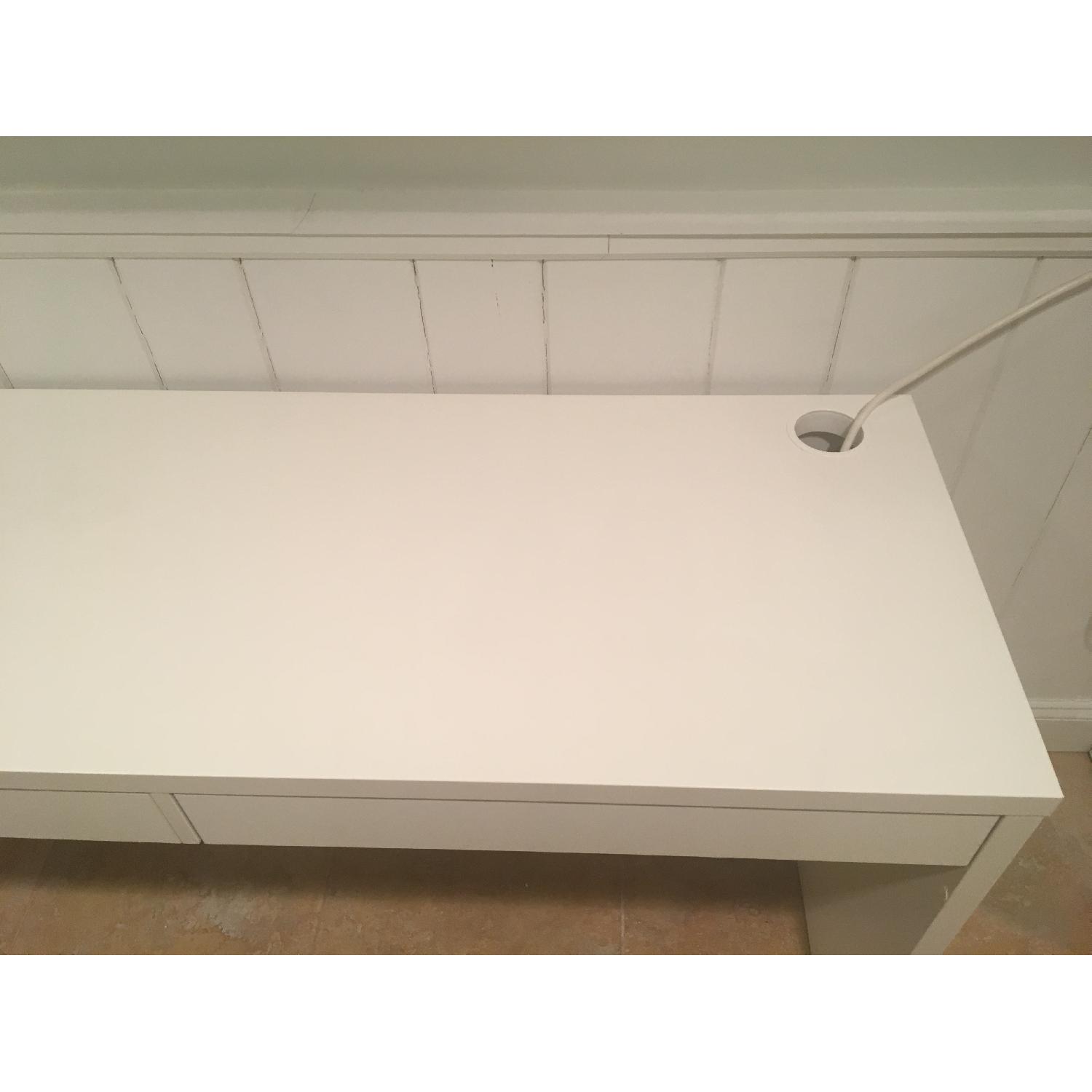 Ikea White Computer Desk - image-5