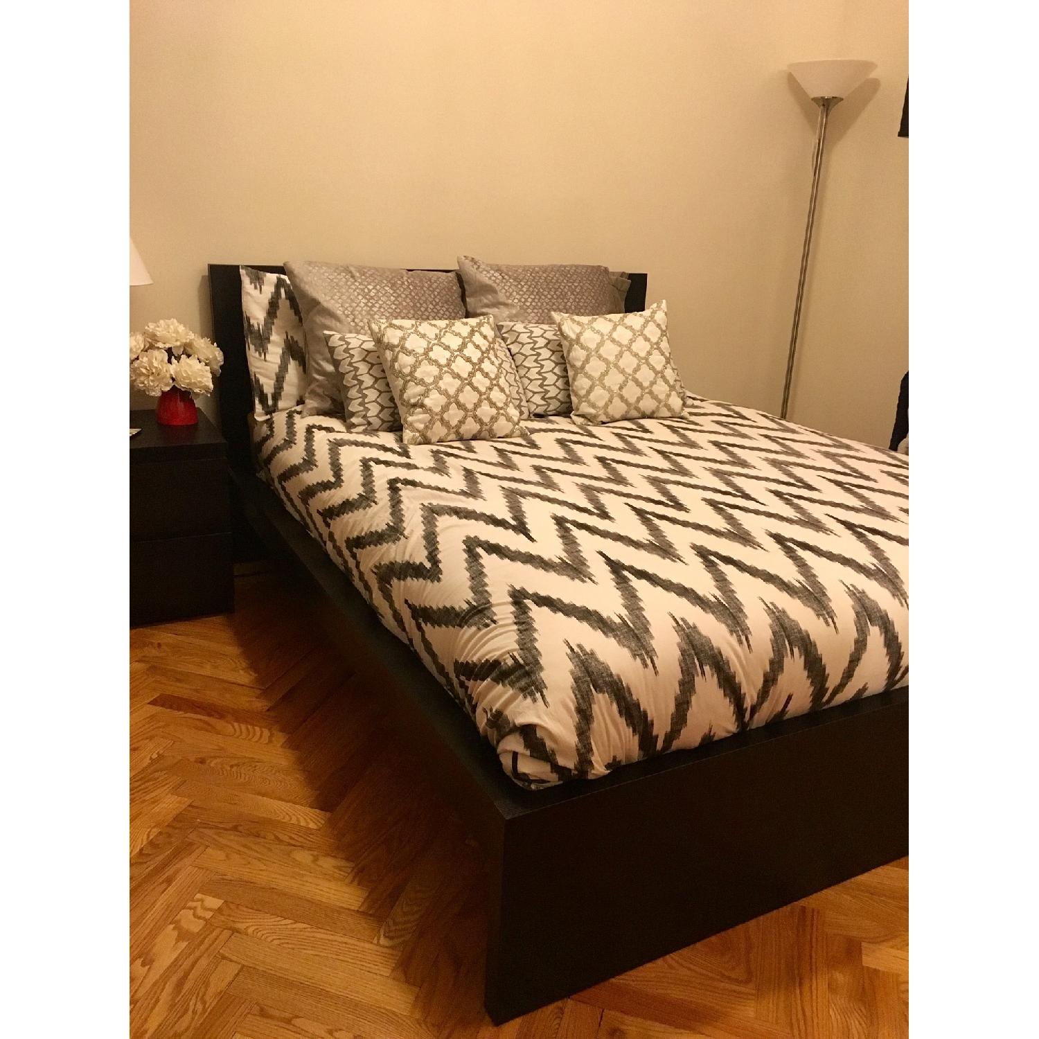 Ikea Black Queen Bed Frame AptDeco