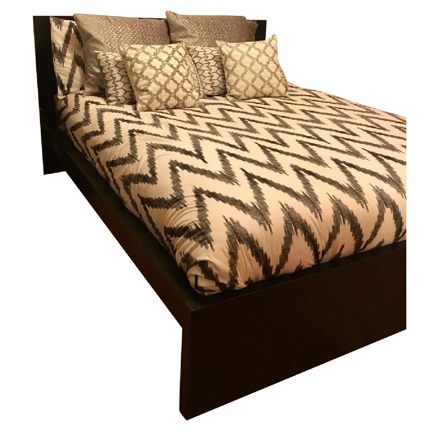 Ikea Black Queen Bed Frame AptDeco