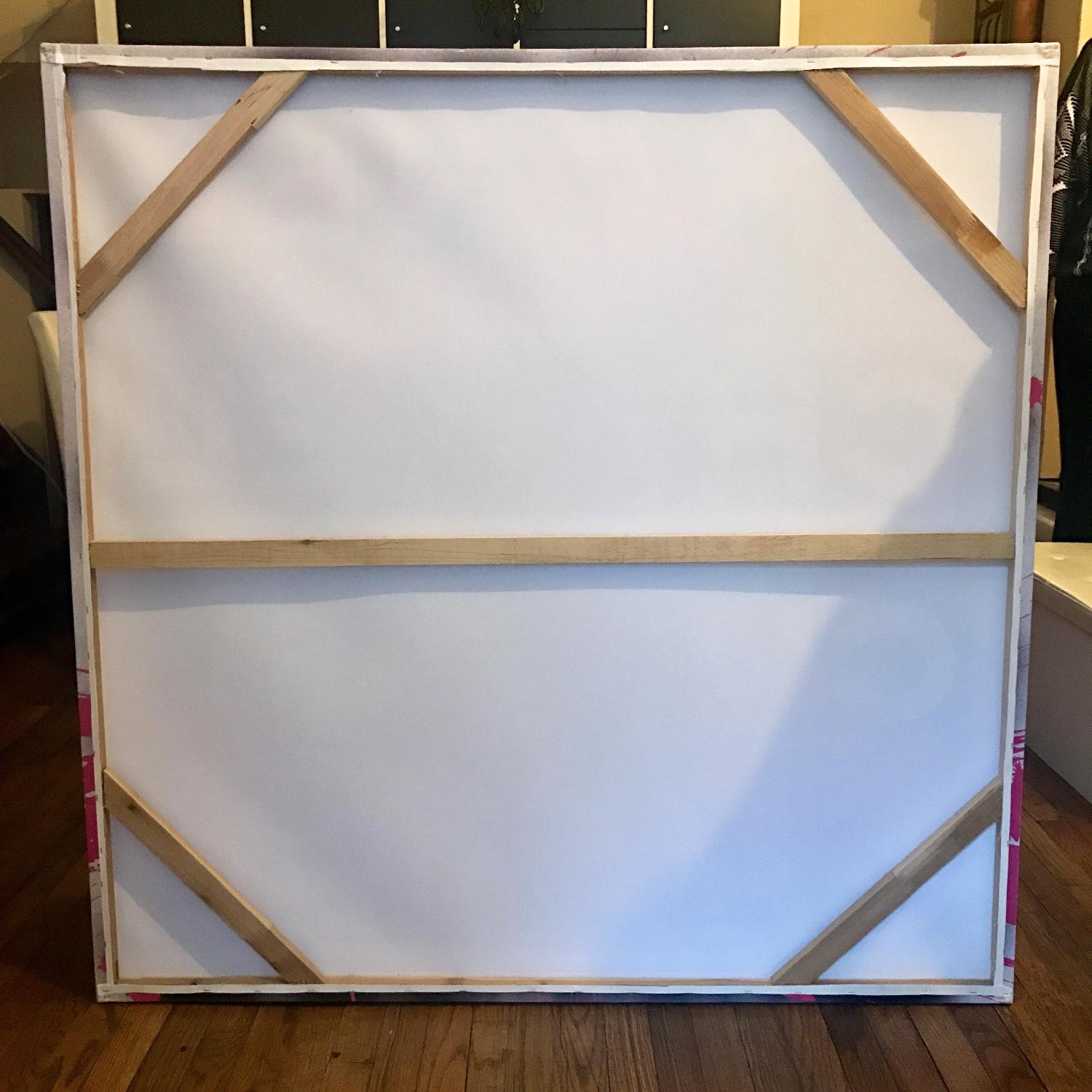 Fluorescent Palace Pink Splatter Paint Chanel Wraparound Can - image-2