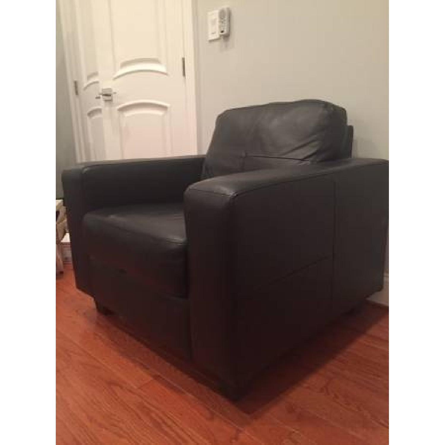 Ikea Leather Armchair - image-2