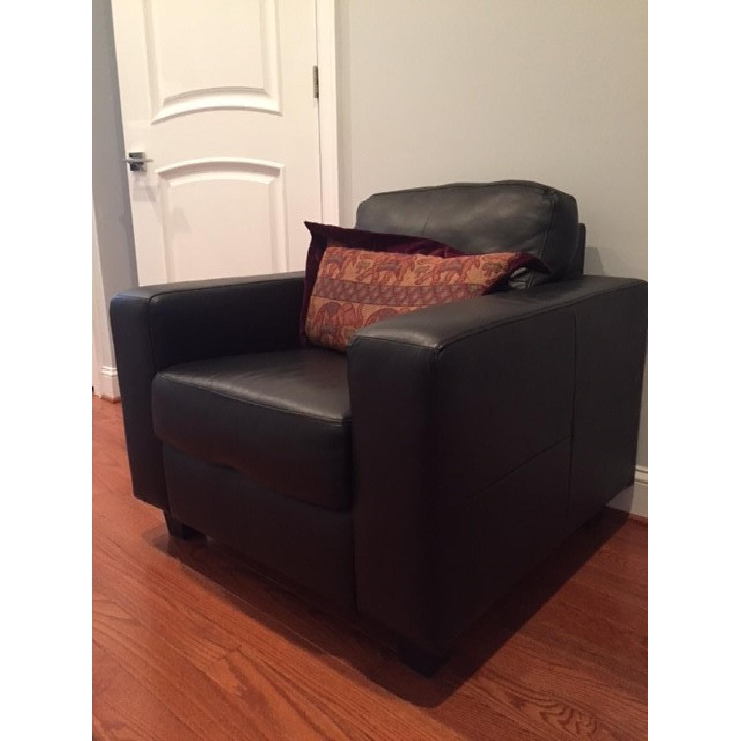 Ikea Leather Armchair - image-5