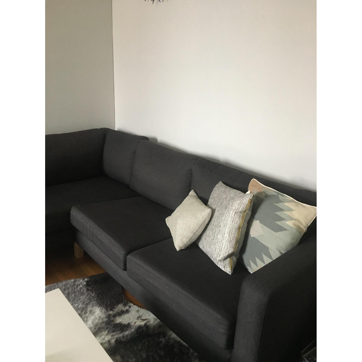 Ikea Karlstad Sectional Couch in Navy/Denim - image-3
