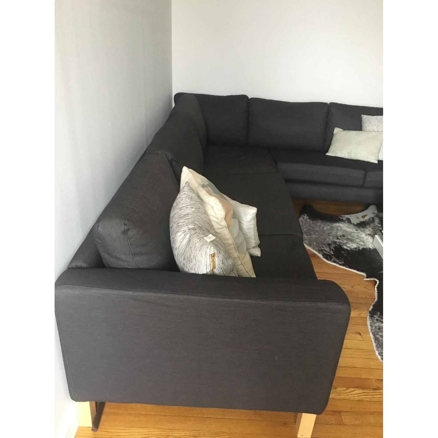 Ikea Karlstad Sectional Couch in Navy/Denim - image-4