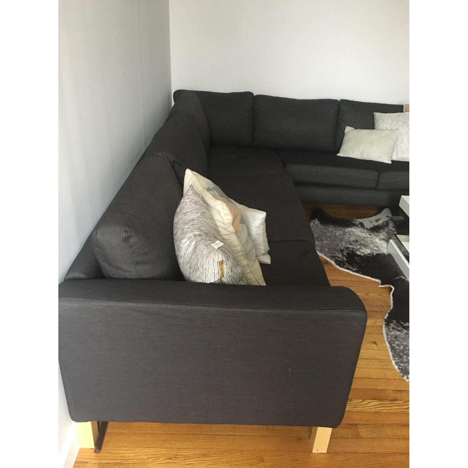 Ikea Karlstad Sectional Couch in Navy/Denim - image-5