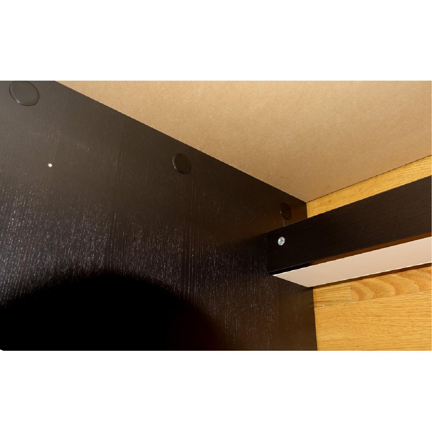 Ikea Malm Black Brown Office Home Study Wood Grain Desk - image-7