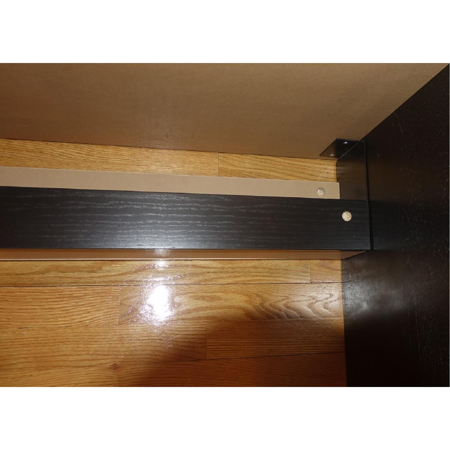 Ikea Malm Black Brown Office Home Study Wood Grain Desk - image-9