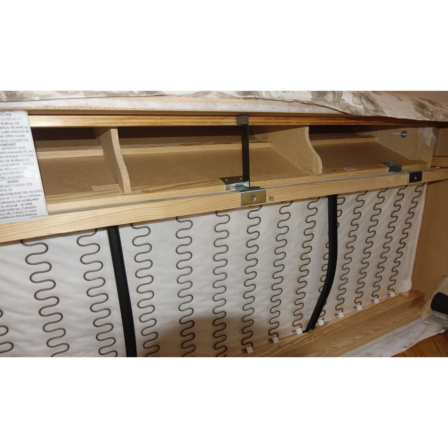 Ikea Ektorp 3 Seat Sofa w/ Norlida White Beige Floral Rose Cover - image-6