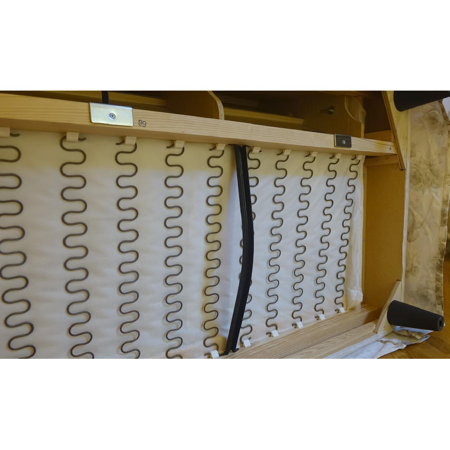 Ikea Ektorp 3 Seat Sofa w/ Norlida White Beige Floral Rose Cover - image-8