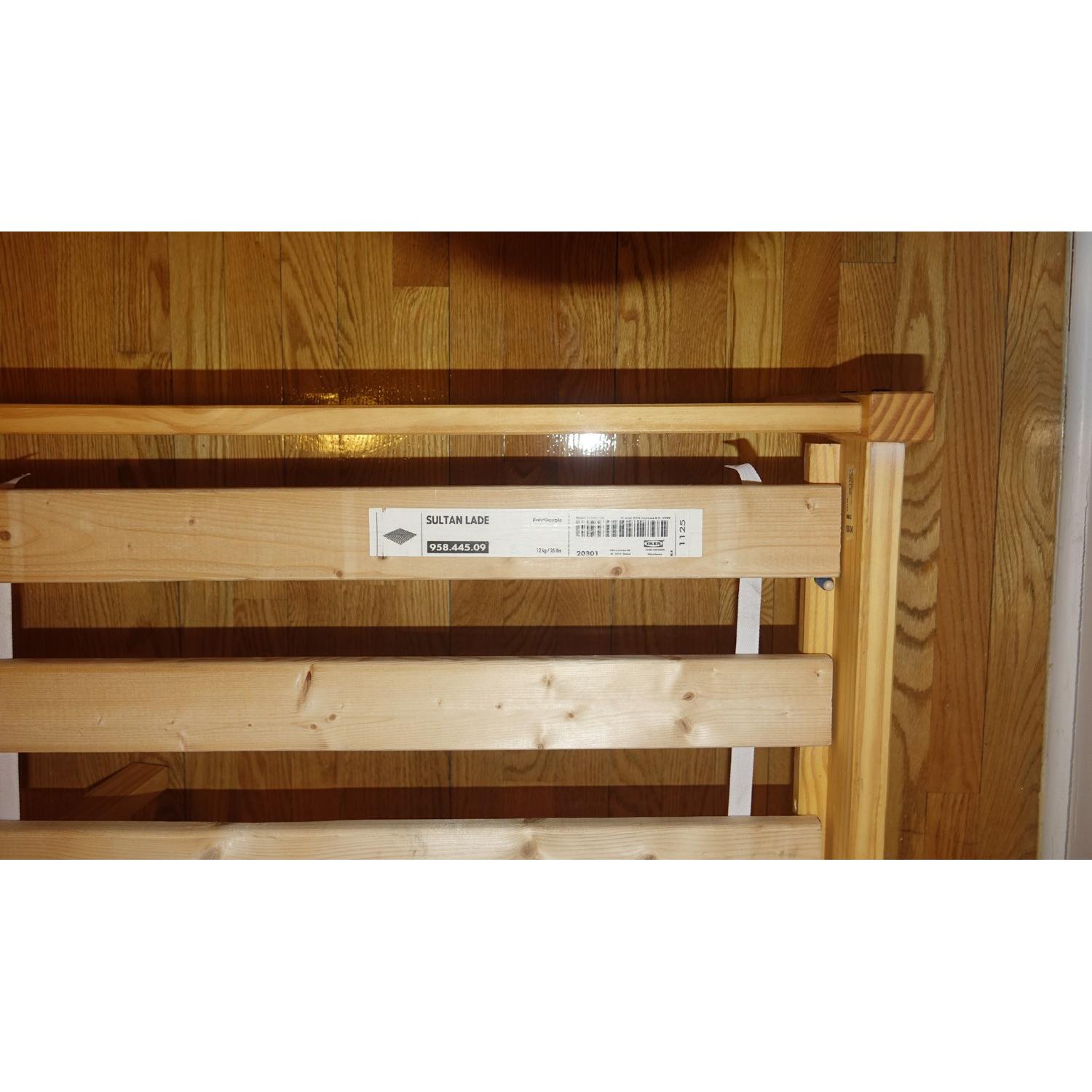 Ikea Fjellse Custom Full Size Bed Frame w/ Sultan Lade Slats - image-3