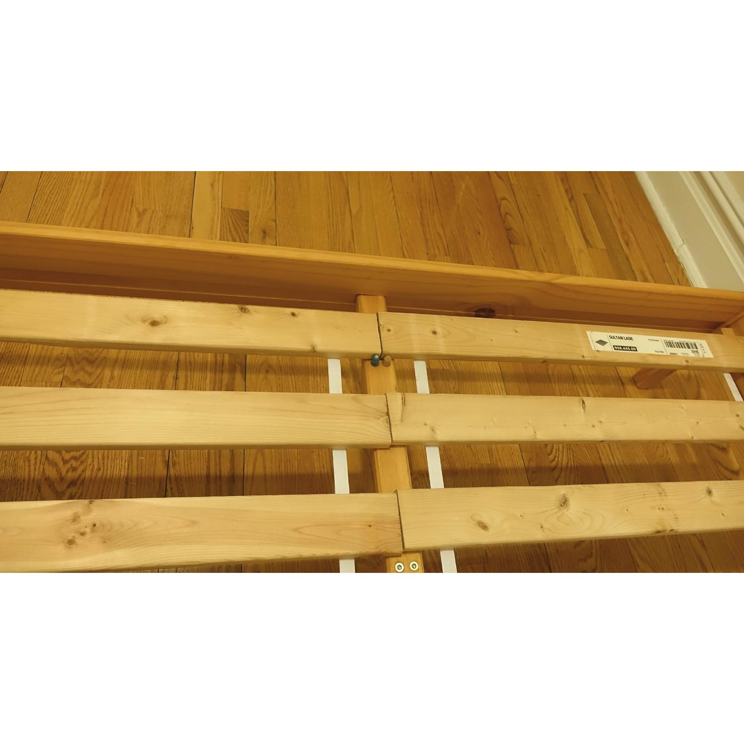 Ikea Fjellse Custom Full Size Bed Frame w/ Sultan Lade Slats - image-4