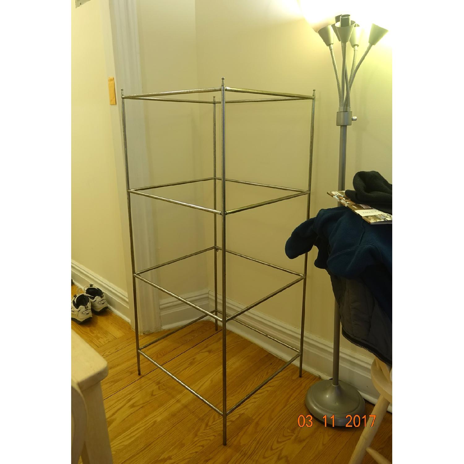 Custom Chrome Metal Frame Rack Shelf Display Stand - image-4
