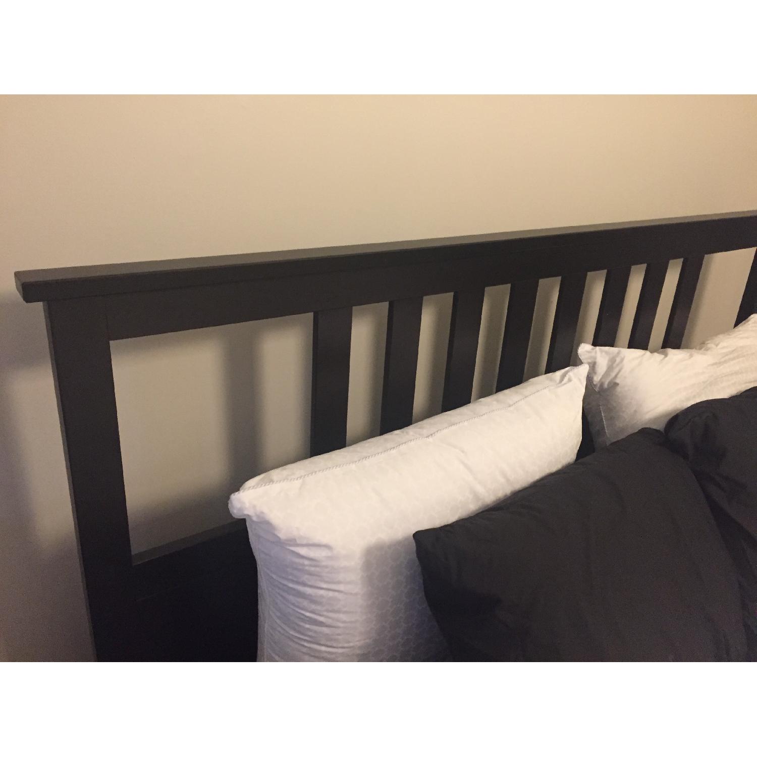 Ikea Hemnes Bed Frame in BlackBrown w/ Lury AptDeco
