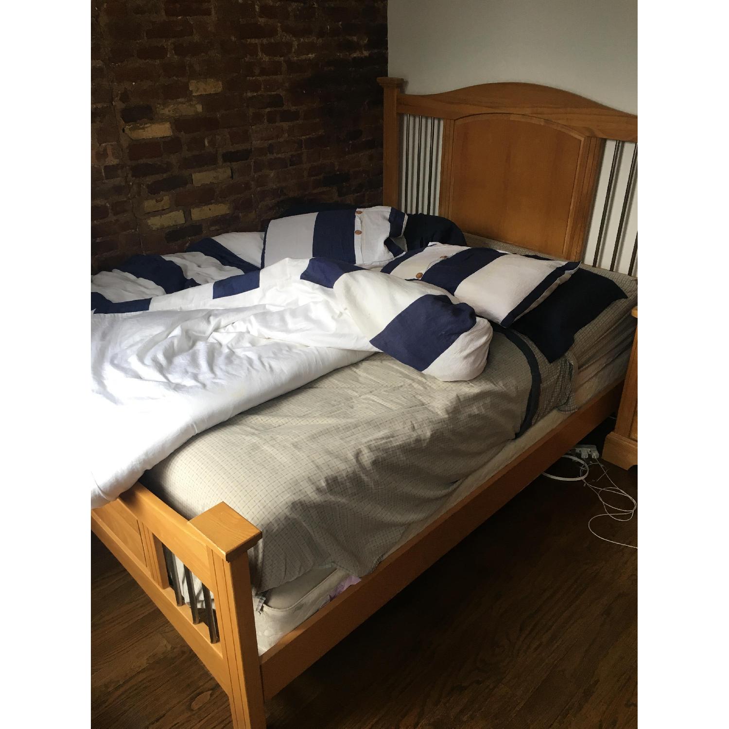 Raymour & Flanigan Queen Size Bed Frame - image-1