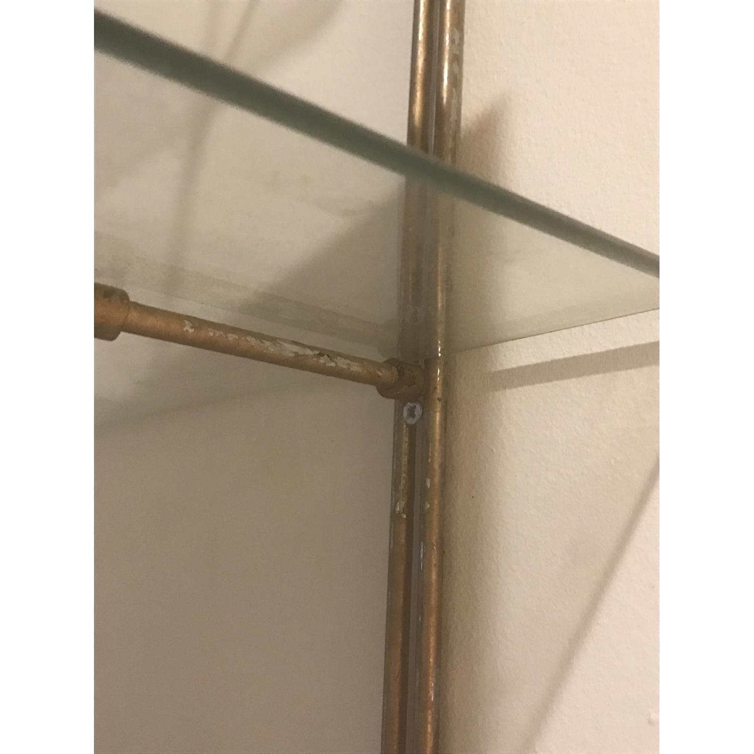 Vintage Hanging Glass Display Shelves - image-5