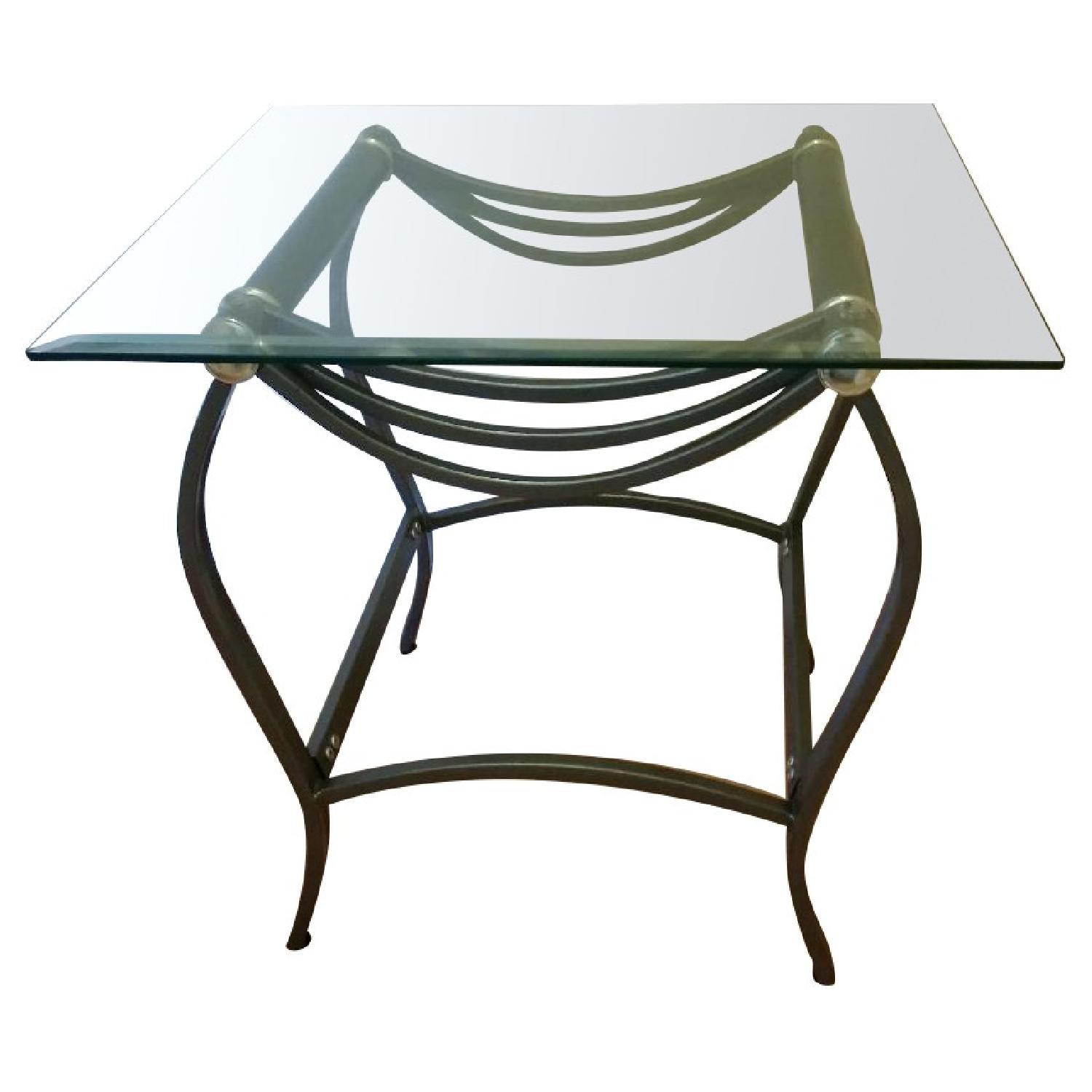 Glass Top Coffee Table + 2 End Tables AptDeco