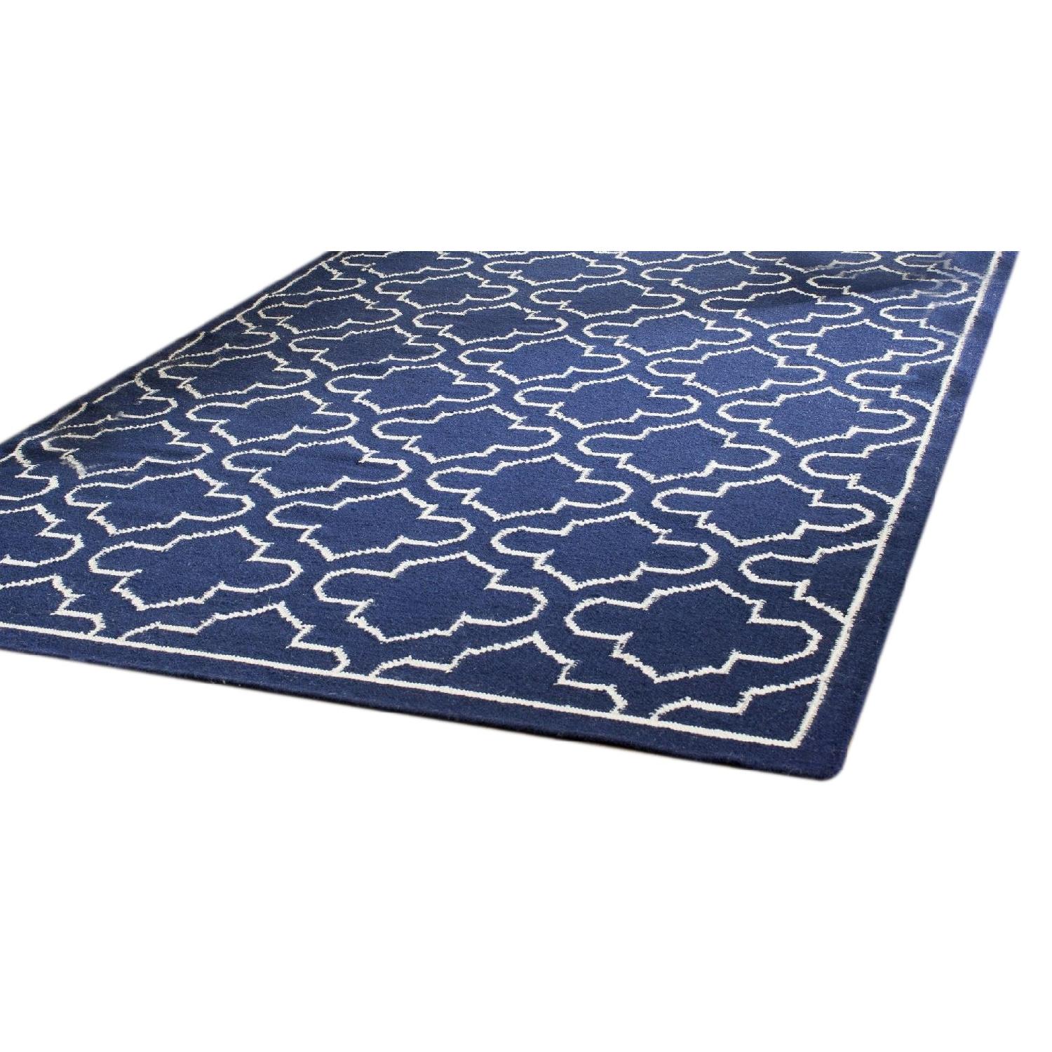 Large Navy Area Rug AptDeco