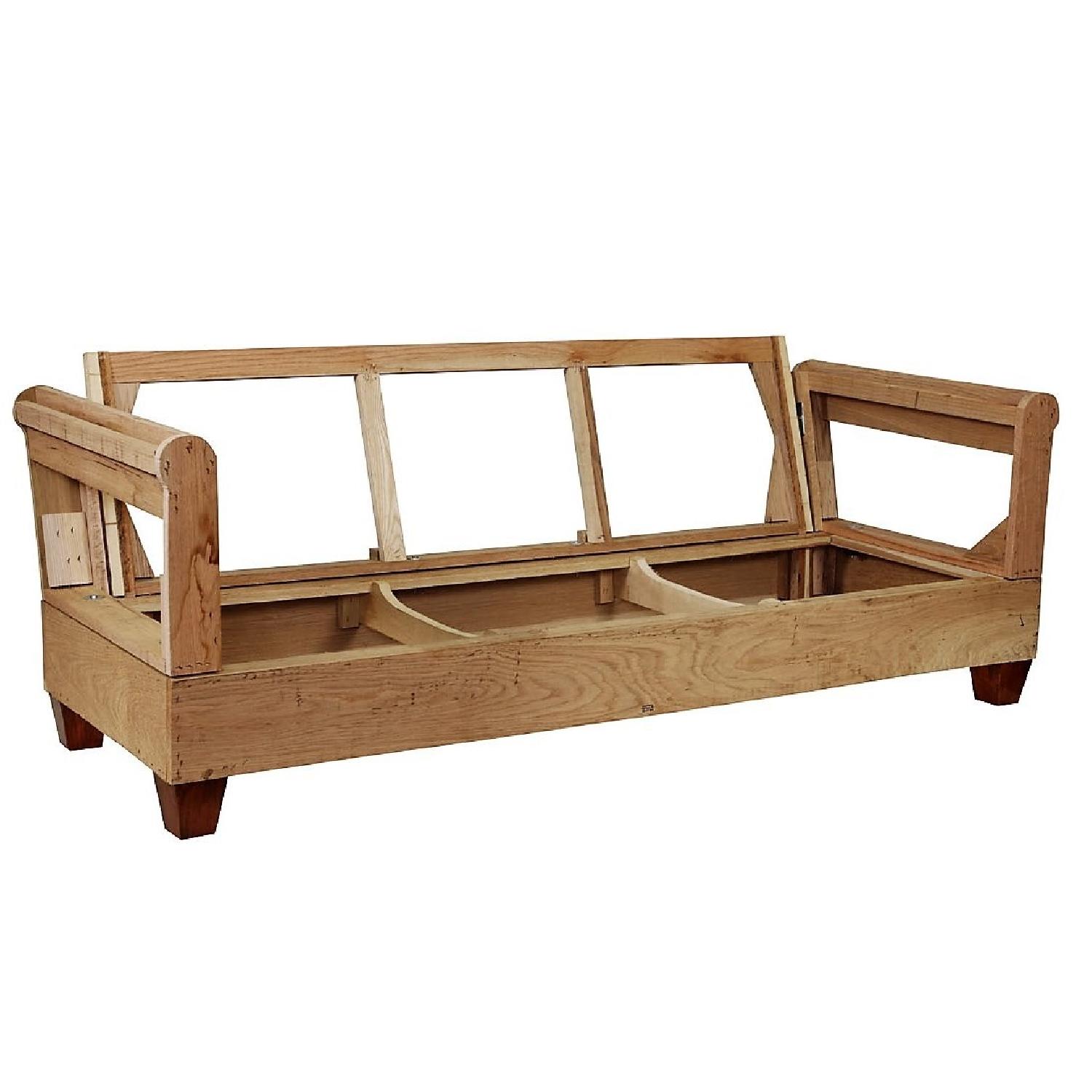 Simplicity Sofas Megan Solid Oak Frame Sofa w/ Box T Cushions - image-4