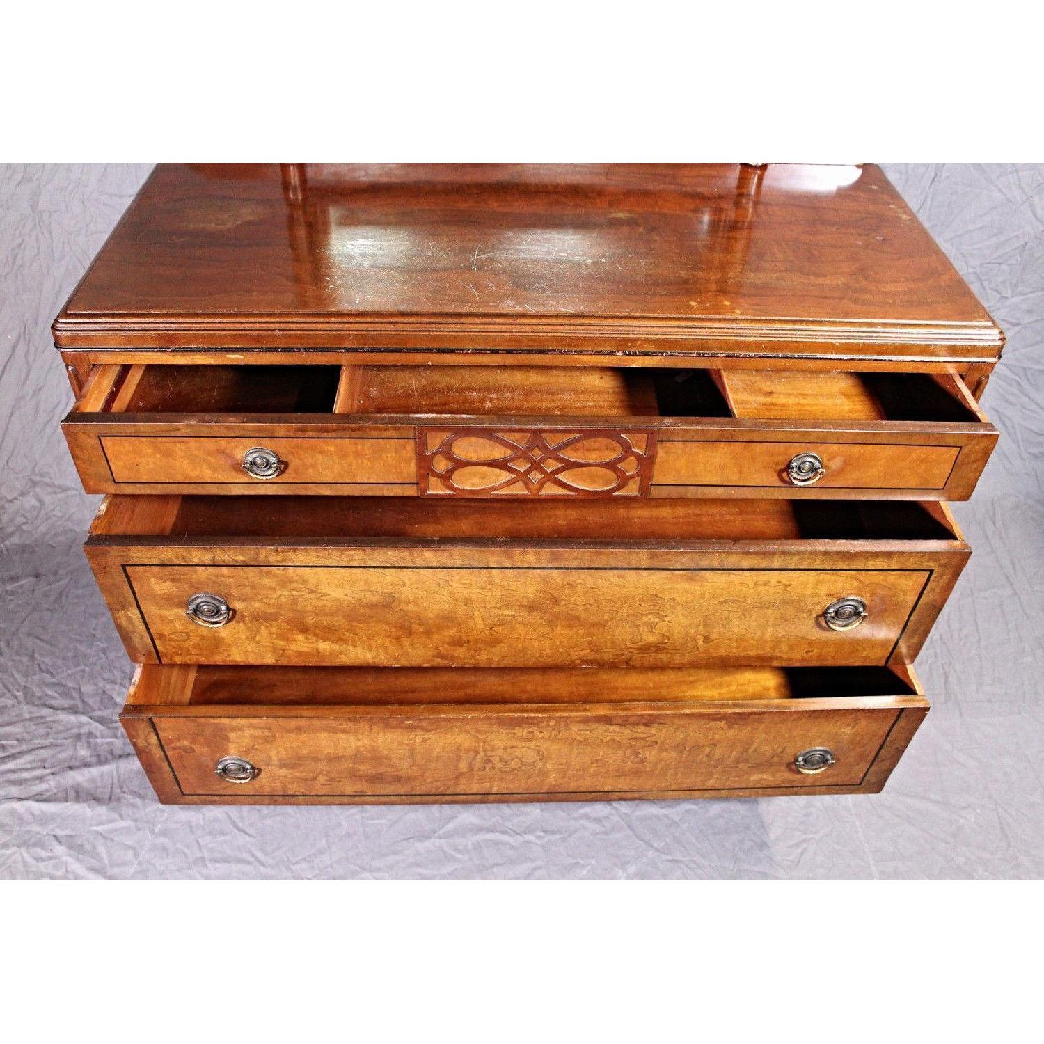 Stiehl Furniture Art Deco Dresser w/ Mirror - image-4