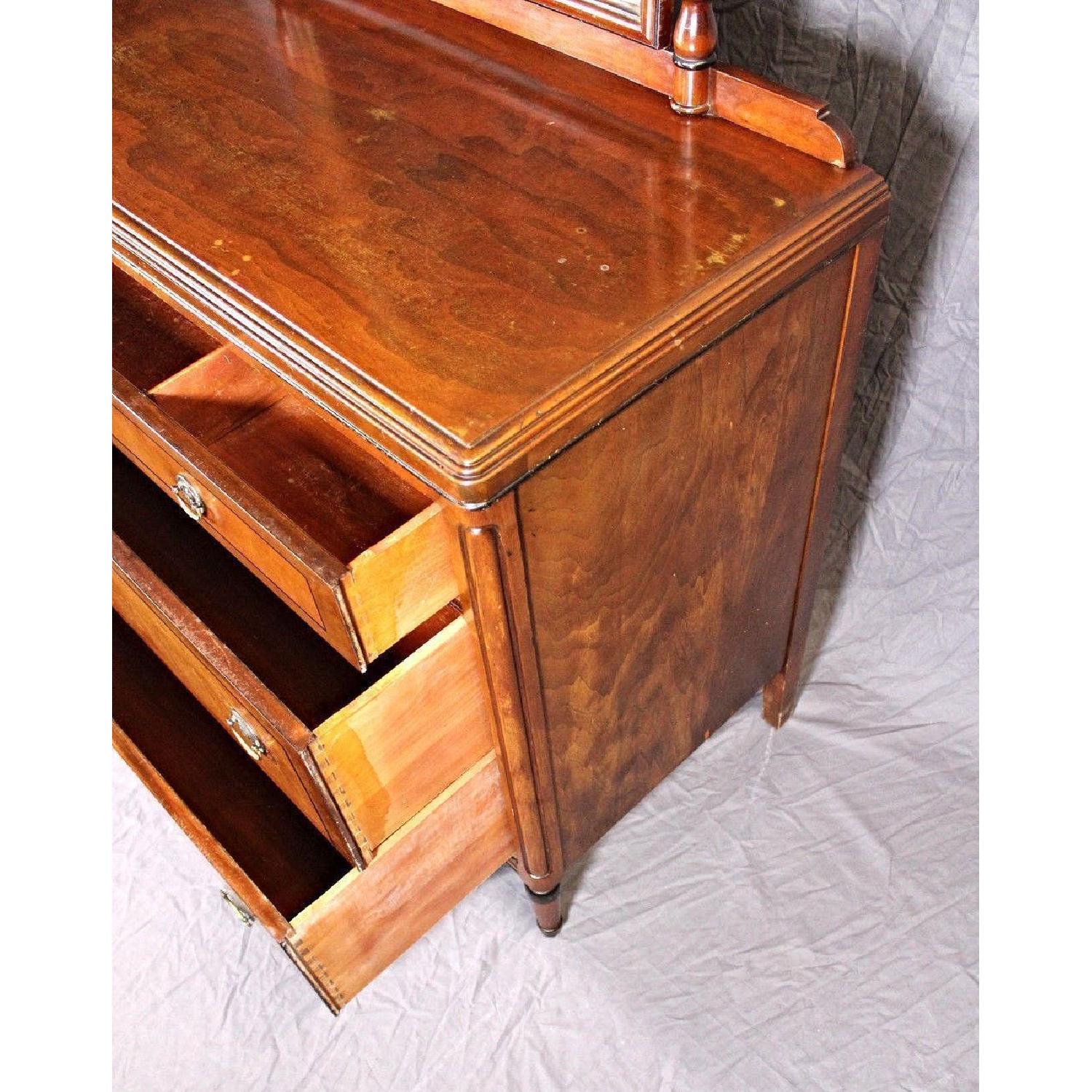 Stiehl Furniture Art Deco Dresser w/ Mirror - image-5