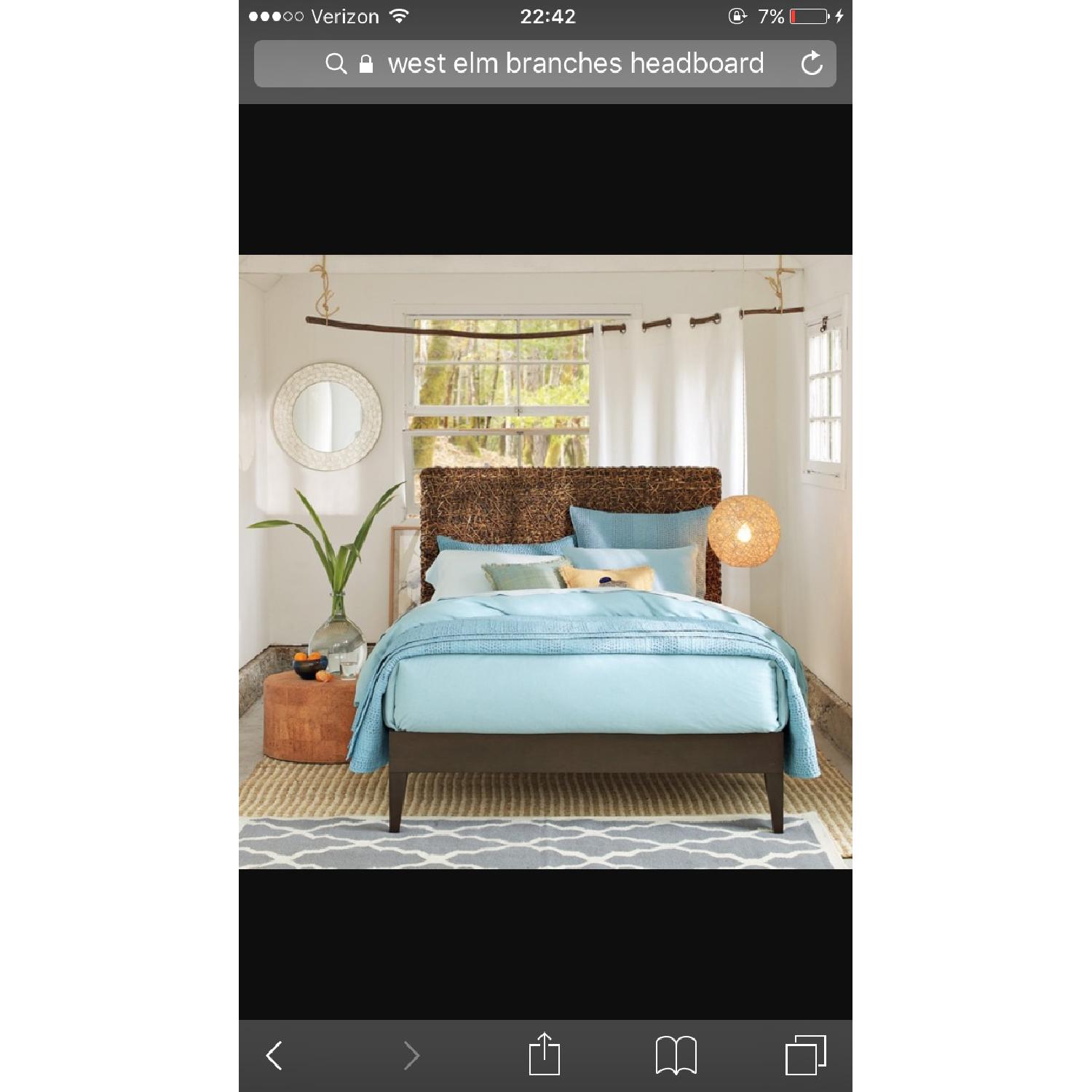 West Elm Full Twigs & Branches Headboard - image-7