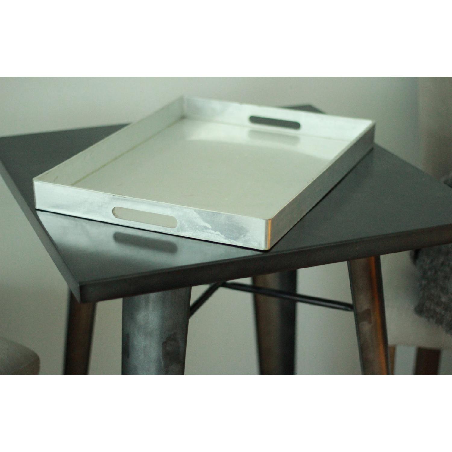 AFA Stores Galvanized Steel Bar Table in Gunmetal - image-3