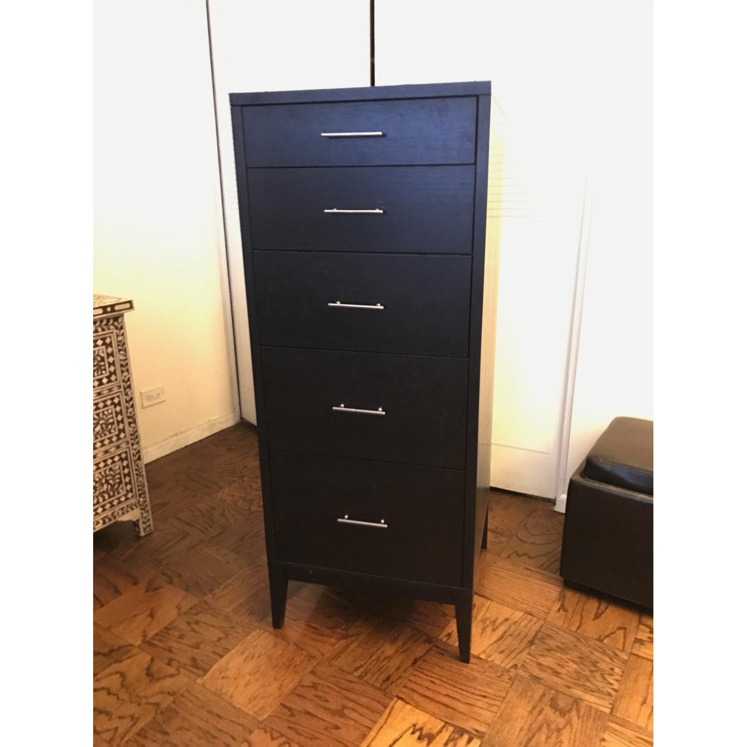 West Elm 5-Drawer Chocolate Solid Wood Dresser - image-2