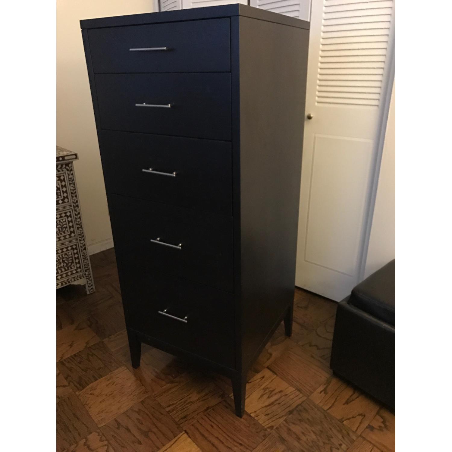 West Elm 5-Drawer Chocolate Solid Wood Dresser - image-3